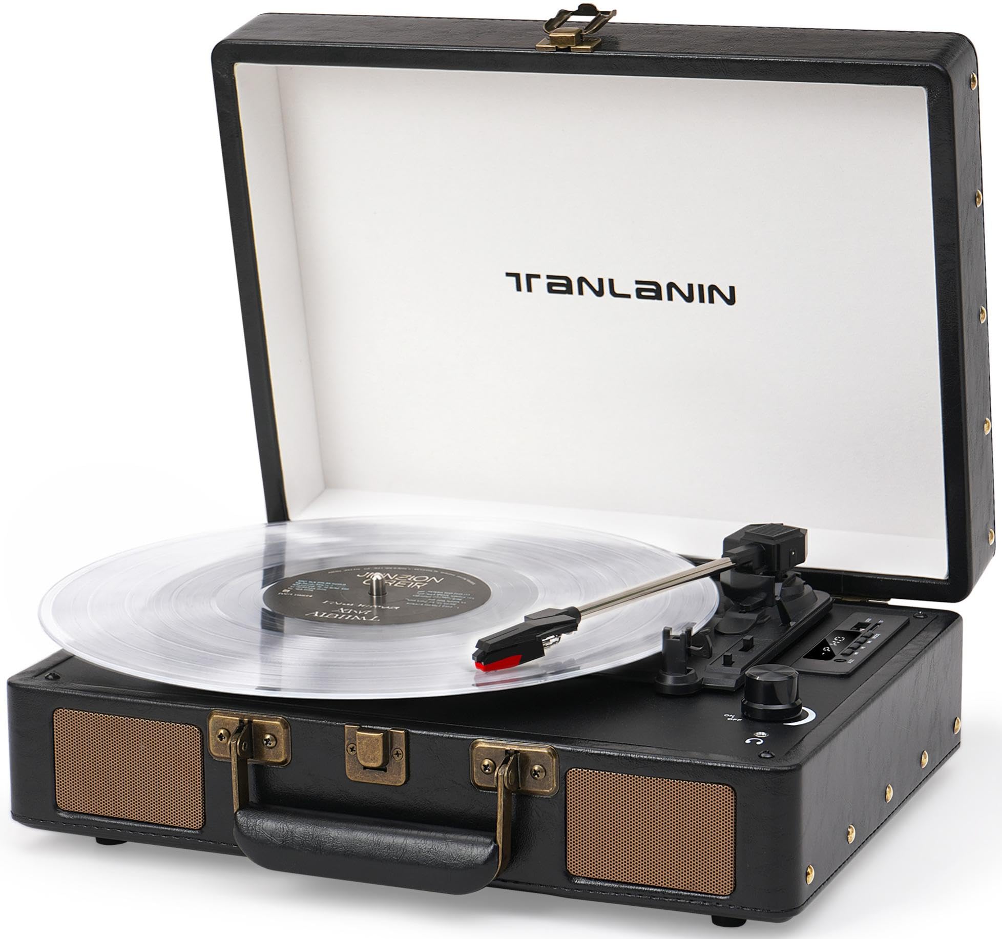 Amazon.com: TANLANIN® Vinyl Record Player with Built-in Speakers